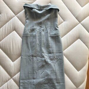 Abercrombie&Fitch Blue Pinstripe Maxi Dress